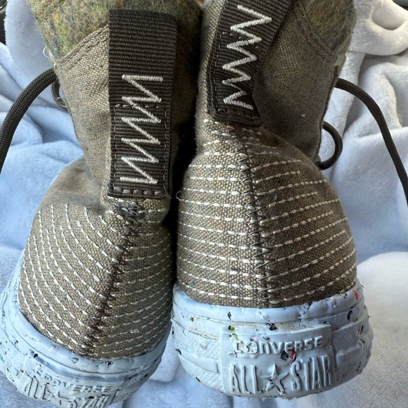 Converse CTAS Crater Hi 169417C Women Sz 7.5 Yellow Carbon Jasper Sneakers Shoes - Picture 3 of 5